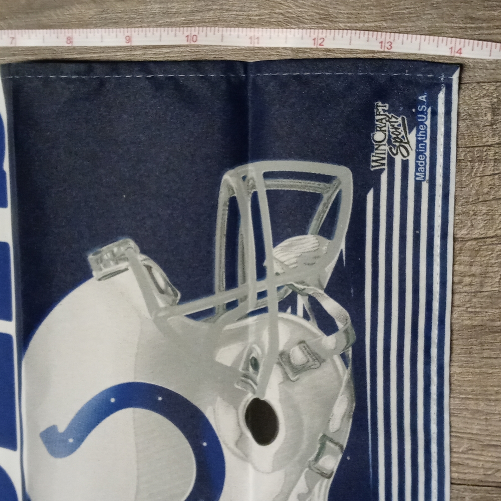 Indianapolis Colts Decorative Garden Flag 10.5x14inch NWOT - Picture 3 of 4